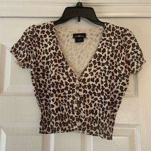 Cheetah Short Sleeved Cardigan